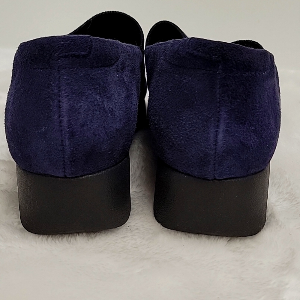 Clark's Daelyn Villa Navy Suede Shoes Size 5 - Picture 7 of 11